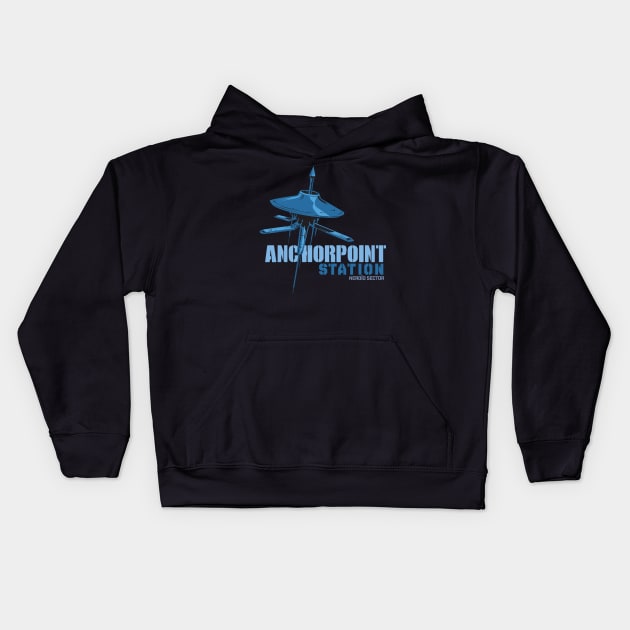 Anchorpoint Station Kids Hoodie by MindsparkCreative